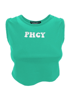 Pharmacy Industry Green Polyamide Tops & T-Shirt - S