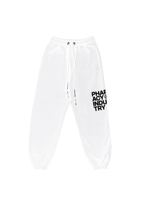 Pharmacy Industry White Cotton Jeans & Pant - L