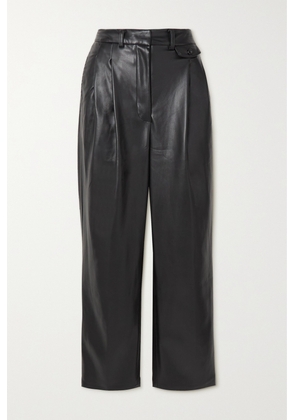 The Frankie Shop - Pernille Faux Leather Straight-leg Pants - Black - x small,small,medium,large