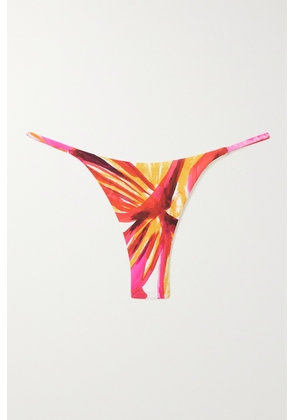 Louisa Ballou - Printed Bikini Briefs - Red - x small,small,medium,large,x large