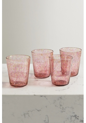 VANDEROHE CURIO - Set Of Four Glass Tumblers - Pink - One size