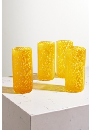 VANDEROHE CURIO - Set Of Four Highball Glasses - Yellow - One size