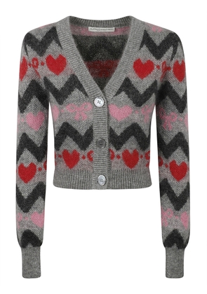 Alessandra Rich Knitted Mohair Cardigan