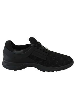 Plein Sport Black Polyester Runner Beth Sneakers - EU38/US8