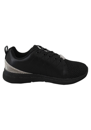 Plein Sport Black Polyester Runner Gisella Sneakers - EU37/US7