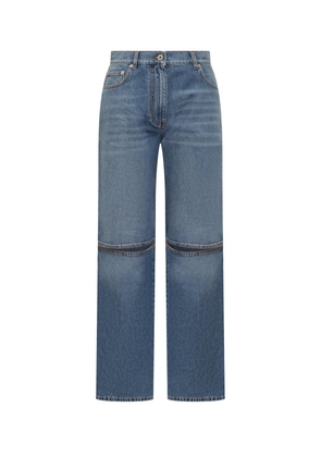 J.w. Anderson Cut-Out Knee Bootcut Jeans