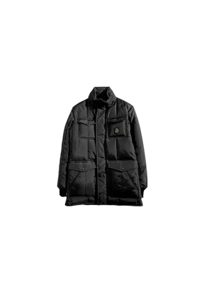 Refrigiwear Sleek Quilted Puffer Jacket with Convertible Hood - L