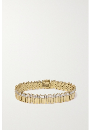 Suzanne Kalan - 18-karat Gold Diamond Tennis Bracelet - One size