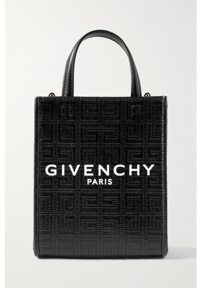 Givenchy - G-tote Mini Leather-trimmed Printed Coated-canvas Tote - Black - One size