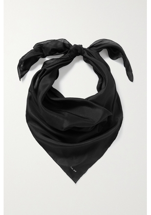 The Row - Margault Silk Scarf - Black - One size