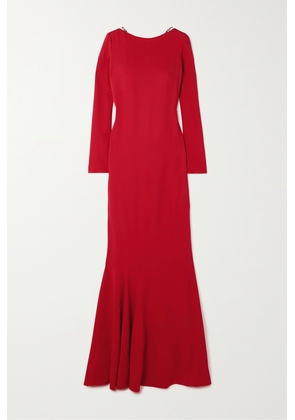 Givenchy - Chain-embellished Crepe Gown - Red - FR34,FR36,FR38,FR40,FR42