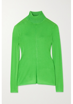 Gabriela Hearst - Steinem Cashmere And Silk-blend Turtleneck Sweater - Green - x small,small,medium,large,x large