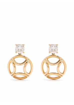 Loyal.e Paris 18kt recycled yellow gold Perpétuel.le diamond drop earrings