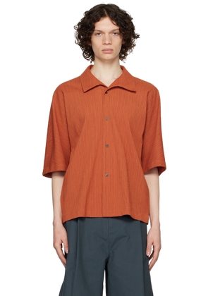 LE17SEPTEMBRE Brown Pleated Shirt