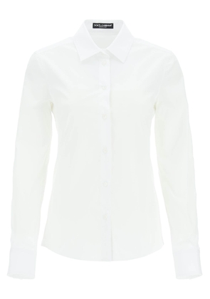 Dolce & Gabbana slim-fit stretch poplin shirt - 40 White