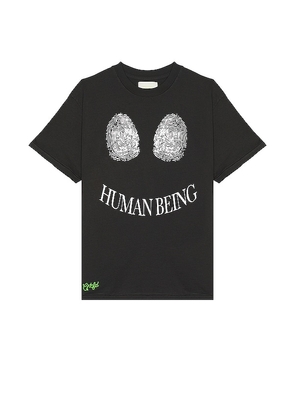 CRTFD Human Being Tee in Black. Size S, XL/1X.