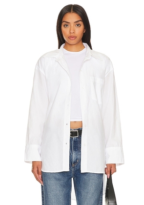 Citizens of Humanity Cocoon Shirt in White. Size S, XS.