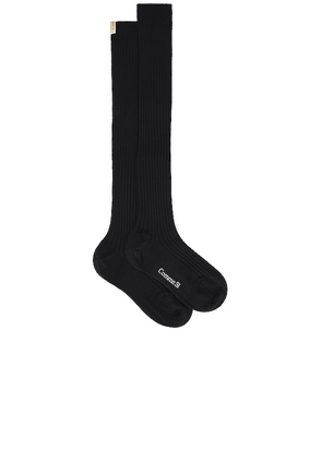 Comme Si The Knee High Sock in Black. Size 38/39, 40/41.