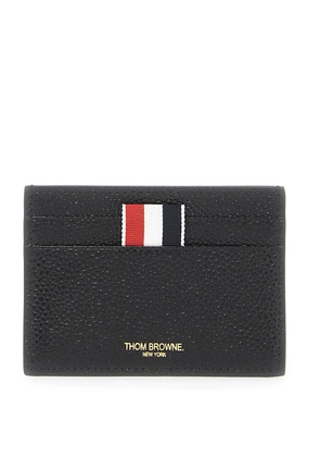 Thom Browne pebble grain leather card holder - OS Black