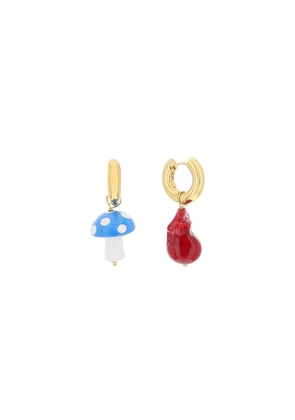 Timeless pearly earrings with charms - OS Multicolor