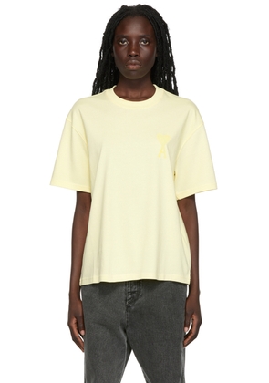 AMI Paris Yellow Ami de Caur T-Shirt