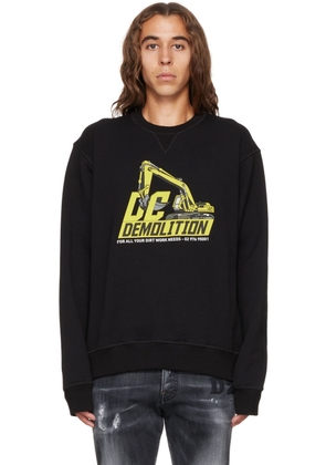 Dsquared2 Black DC Demolition Sweatshirt
