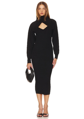 ASTR the Label Jodie Sweater Dress in Black. Size M, S, XL.