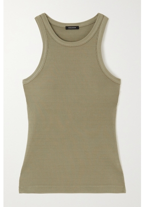 GOLDSIGN - The Laurel Ribbed Stretch-jersey Tank - Green - x small,small,medium,large,x large