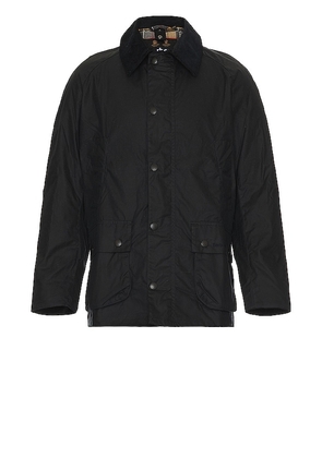Barbour Ashby Wax Jacket in Navy. Size L.