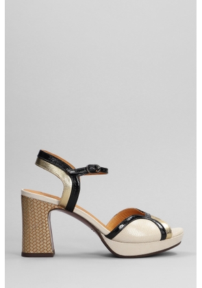 Chie Mihara Keny Sandals In Beige Leather