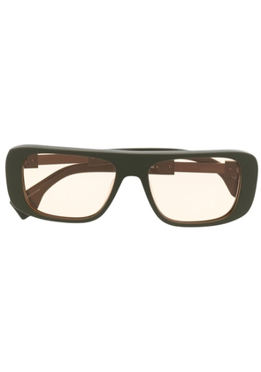 Marcelo Burlon County of Milan Eyewear Polygala matte sunglasses - Green