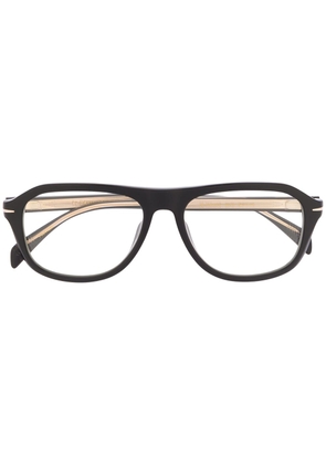 Eyewear by David Beckham rounded glasses - Black