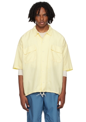nanamica Yellow Open Collar Shirt