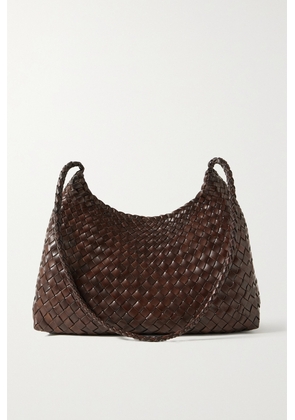Dragon Diffusion - Santa Rosa Woven Leather Shoulder Bag - Brown - One size