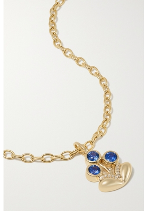 Mason and Books - Bouquet Medium 14-karat Gold, Sapphire And Diamond Necklace - One size