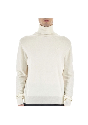 White Cotton Sweater - M