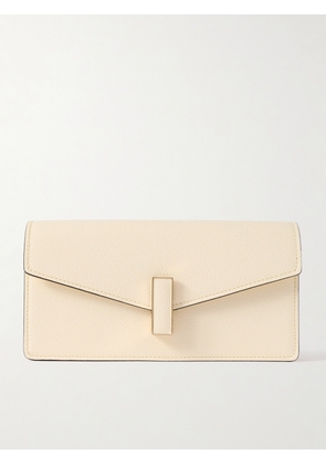 Valextra - Iside Textured-leather Clutch - Cream - One size