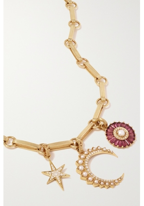Storrow - 14-karat Gold Multi-stone Necklace - One size