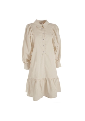 Yes Zee Beige Cotton Dress - XS