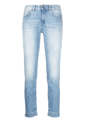 DONDUP straight-leg cropped jeans - Blue