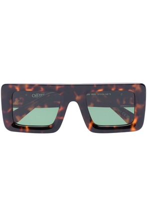 Off-White Eyewear Leonardo rectangle-frame sunglasses - Brown