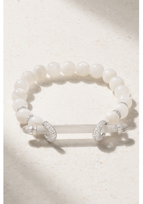 Ananya - Chakra 18-karat White Gold Multi-stone Bracelet - 17,18,15,16