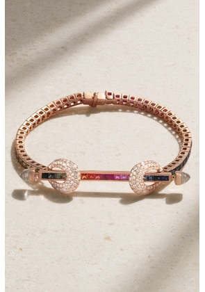 Ananya - Chakra 18-karat Rose Gold Multi-stone Bracelet - 16,17