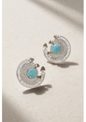 Ananya - Chakra 18-karat White Gold Multi-stone Earrings - One size