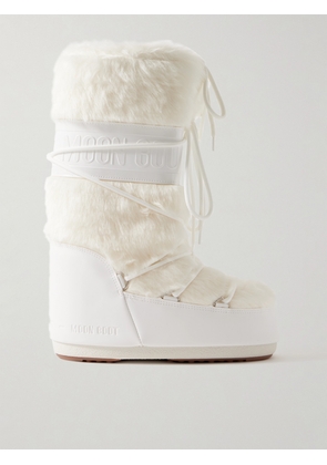 Moon Boot - Icon Faux Fur And Faux Leather Snow Boots - White - EU 35/38,EU 39/41,EU 42/44