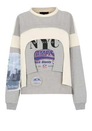 Who Decides War Arched Collage Sweater