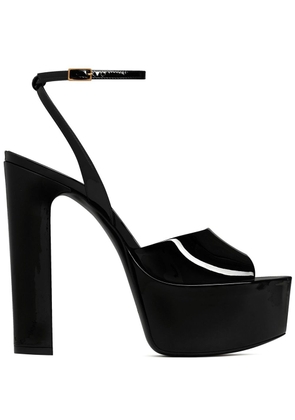 Saint Laurent Sexy platform peep-toe sandals - Black