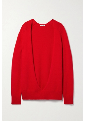 The Row - Chevro Cutout Cashmere Sweater - Red - x small,small,medium,large,x large