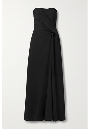 The Row - Bima Strapless Gathered Crepe Bustier Maxi Dress - Black - US0,US2,US4,US6,US8,US10,US12,US14