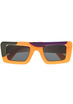 Off-White Eyewear Seattle rectangle-frame sunglasses - Orange